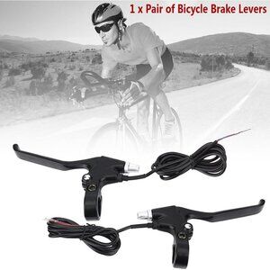 Diohce Brakes Lever, 2 Wires Left or Right Electric Brake Lever  Parts (1 Pair)
